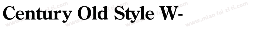 Century Old Style W字体转换